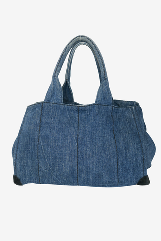 Prada Blue Denim Gardener's Bag - Designer handbag at The Find Luxury Resale - Vancouver, Canada