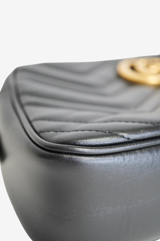 Gucci GG Marmont Medium Camera Bag Black - Designer Handbags at The Find Luxury Resale - Vancouver, Canada