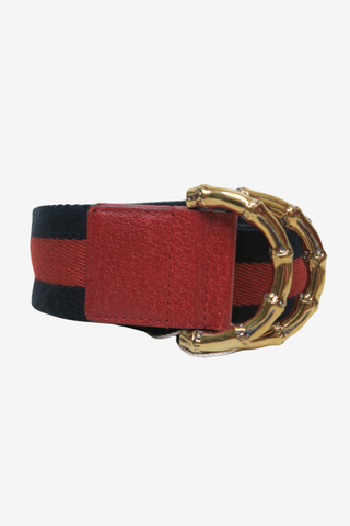 Gucci Bamboo Web Belt sz 85 - Designer belt at The Find Luxury Resale - Vancouver, Canada