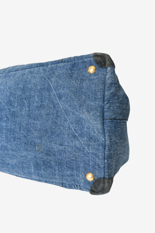 Prada Blue Denim Gardener's Bag - Designer handbag at The Find Luxury Resale - Vancouver, Canada