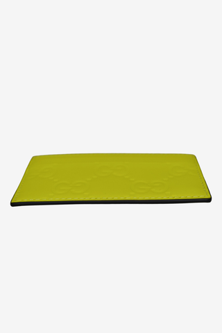 Gucci GG Neon Card Holder Yellow