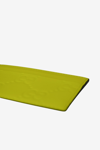Gucci GG Neon Card Holder Yellow