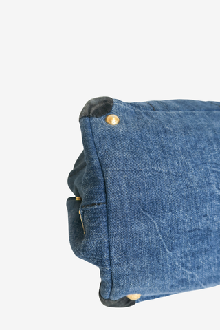Prada Blue Denim Gardener's Bag - Designer handbag at The Find Luxury Resale - Vancouver, Canada
