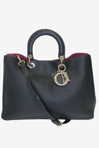 Christian Dior Leather Diorissimo Large - Designer handbag at The Find Luxury Resale - Vancouver, Canada