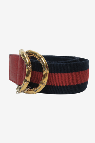 Gucci Bamboo Web Belt sz 85 - Designer belt at The Find Luxury Resale - Vancouver, Canada