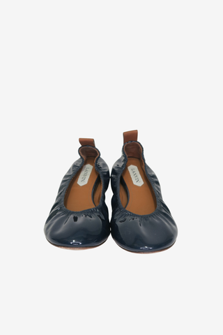 Lanvin Patent Ballet Flats sz 38 - Designer Flats at The Find Luxury Resale - Vancouver, Canada