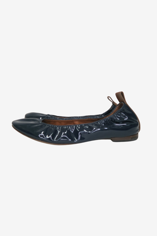 Lanvin Patent Ballet Flats sz 38 - Designer Flats at The Find Luxury Resale - Vancouver, Canada