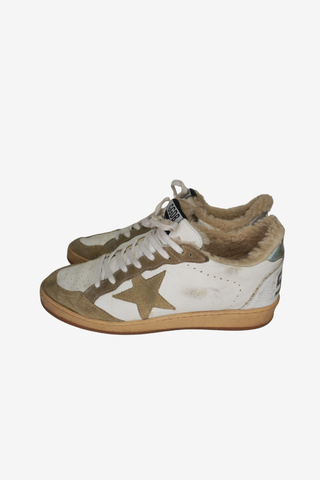 Golden Goose Fur Sneakers sz 39