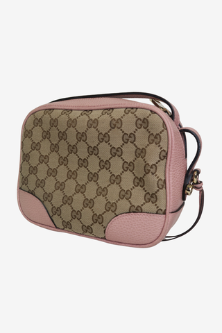Gucci Bree GG Canvas Leather Crossbody Bag - Designer Handbags at The Find Luxury Resale - Vancouver, Canada