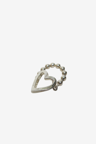 Gucci Beaded Chain Heart Ring - Designer at The Find Luxury Resale - Vancouver, Canada