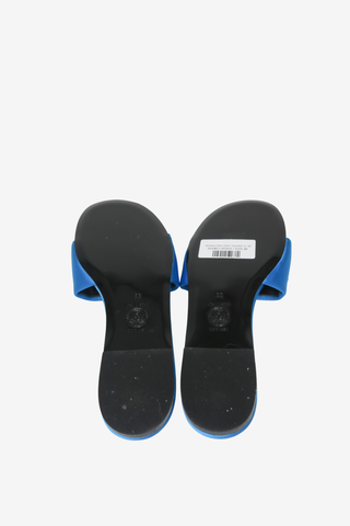 Versace Blue Satin Sandals sz 38