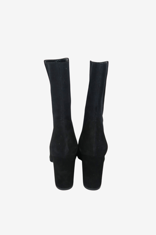 Stuart Weitzman Black Suede Ankle Boots sz 9 - Designer shoes at The Find Luxury Resale - Vancouver, Canada