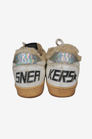 Golden Goose Fur Sneakers sz 39