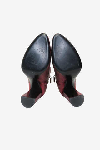 Saint Laurent Lou 95 Zip Bootie Sz 38 - Designer shoes at The Find Luxury Resale - Vancouver, Canada