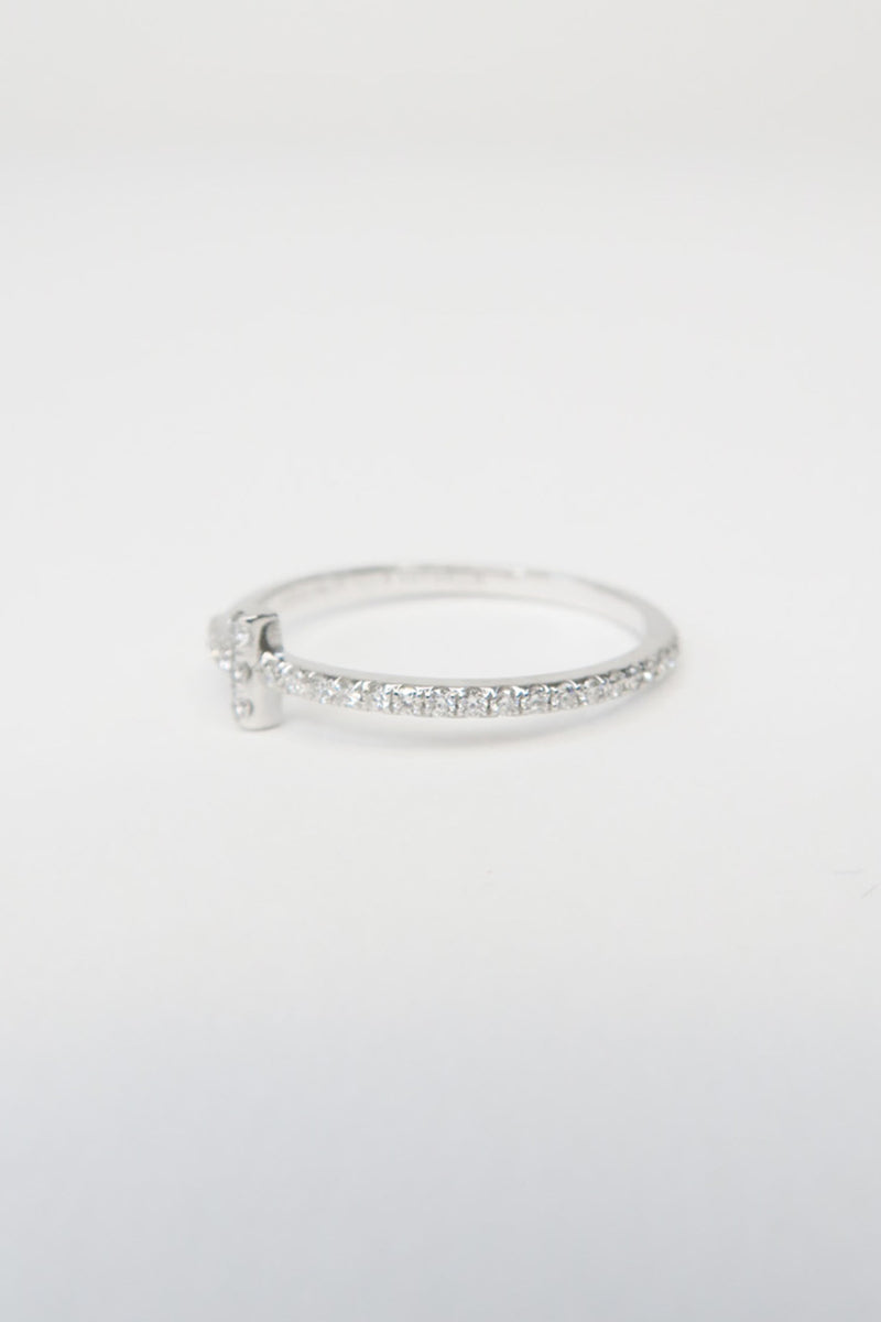 Tiffany & Co. 18K Diamond Wire Band Ring