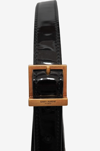 Saint Laurent Le 5 a 7 Patent Shoulder Bag - Designer handbag at The Find Luxury Resale - Vancouver, Canada