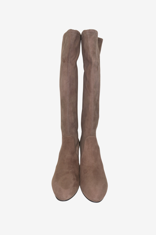 Stuart Weitzman Brown Suede Boots sz 9 - Designer shoes at The Find Luxury Resale - Vancouver, Canada