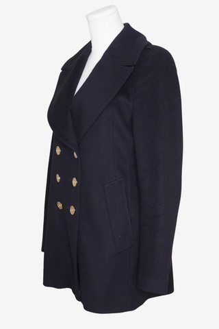 Burberry Navy Wool Coat sz 6 - Designer Jackets at The Find Luxury Resale - Vancouver, Canada