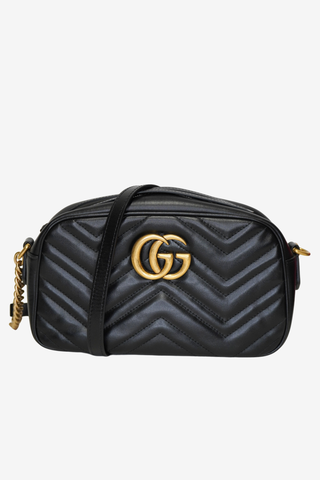 Gucci GG Marmont Medium Camera Bag Black - Designer Handbags at The Find Luxury Resale - Vancouver, Canada