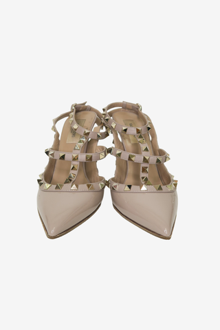 Valentino Rockstud Pointed Toe Caged Pumps sz 38 - Designer Pumps at The Find Luxury Resale - Vancouver, Canada