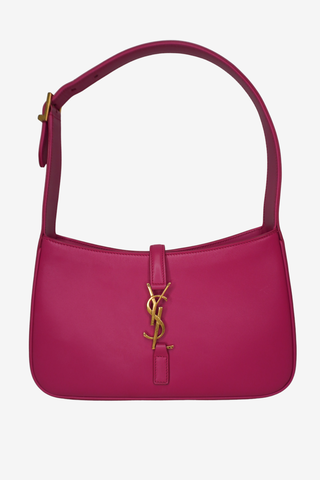 Saint Laurent Le 5 a 7 Pink Shoulder Bag - Designer handbag at The Find Luxury Resale - Vancouver, Canada