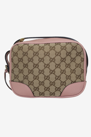 Gucci Bree GG Canvas Leather Crossbody Bag - Designer Handbags at The Find Luxury Resale - Vancouver, Canada