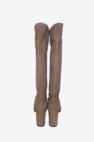 Stuart Weitzman Brown Suede Boots sz 9 - Designer shoes at The Find Luxury Resale - Vancouver, Canada
