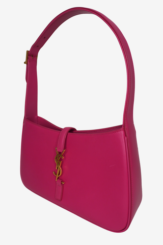 Saint Laurent Le 5 a 7 Pink Shoulder Bag - Designer handbag at The Find Luxury Resale - Vancouver, Canada