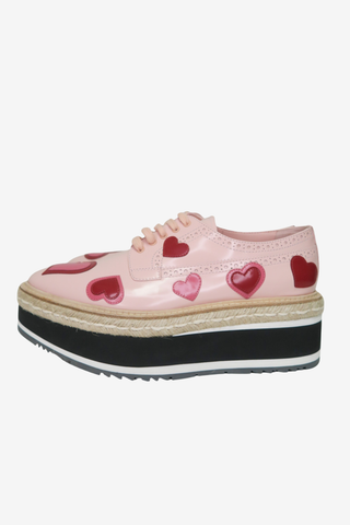 Prada Heart Oxford sz 40 - Designer Loafers at The Find Luxury Resale - Vancouver, Canada