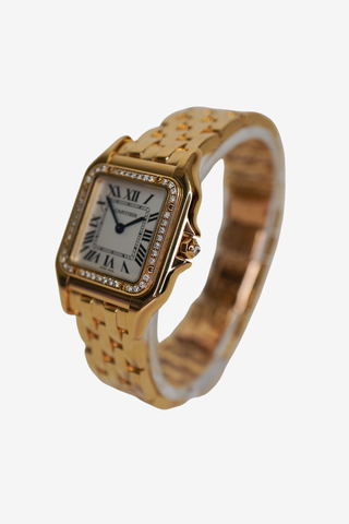 Cartier Panthère de Cartier Watch Gold Diamond 27mm - Designer watch at The Find Luxury Resale - Vancouver, Canada