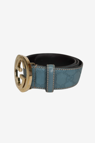 Gucci Blue Belt sz 90 - Designer belt at The Find Luxury Resale - Vancouver, Canada