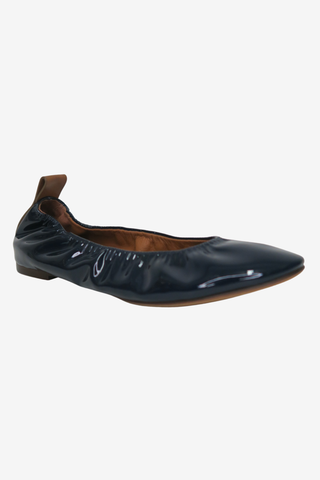 Lanvin Patent Ballet Flats sz 37 - Designer Flats at The Find Luxury Resale - Vancouver, Canada