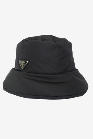 Prada Nylon Puffer Bucket Hat Sz M - Designer Hats at The Find Luxury Resale - Vancouver, Canada