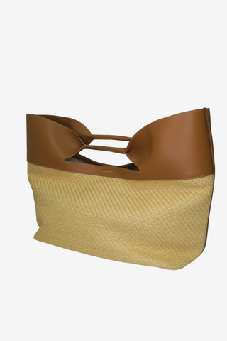 Alexander McQueen Raffia Tote - Designer handbag at The Find Luxury Resale - Vancouver, Canada