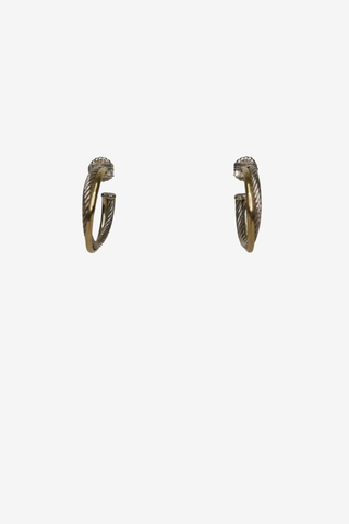 David Yurman Crossover Hoops - Designer Earrings at The Find Luxury Resale - Vancouver, Canada