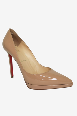 Christian Louboutin Nude Pumps sz 39.5 - Designer pumps at The Find Luxury Resale - Vancouver, Canada