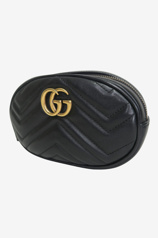 Gucci Marmont Black Waist Bag - Designer handbag at The Find Luxury Resale - Vancouver, Canada