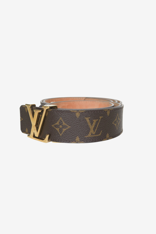Louis Vuitton Brown Monogram LV Pyramid 40MM Belt - Designer belt at The Find Luxury Resale - Vancouver, Canada