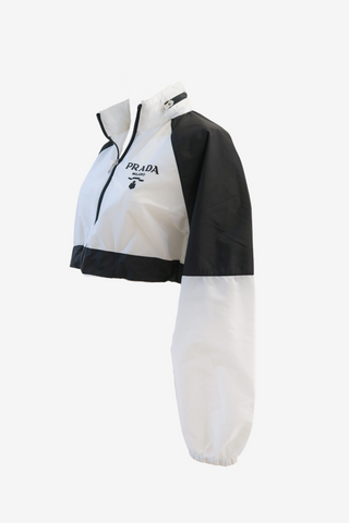Prada Nylon Track Jacket sz 40 - Designer Jacket at The Find Luxury Resale - Vancouver, Canada