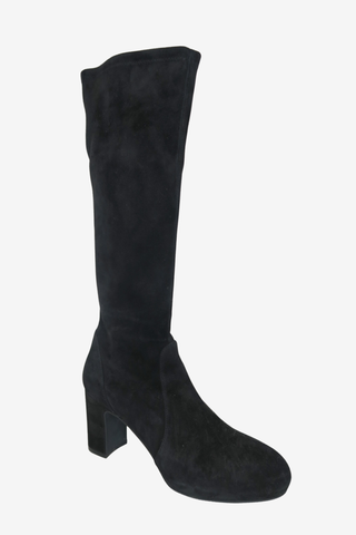 Stuart Weitzman Black Suede Boots sz 9.5 - Designer shoes at The Find Luxury Resale - Vancouver, Canada