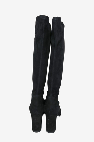 Stuart Weitzman Black Suede Boots sz 9.5 - Designer shoes at The Find Luxury Resale - Vancouver, Canada