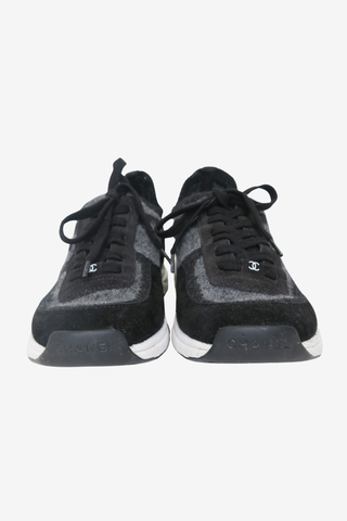 Chanel Interlocking CC Logo Wool Sneakers sz 40 - Designer Sneakers at The Find Luxury Resale - Vancouver, Canada