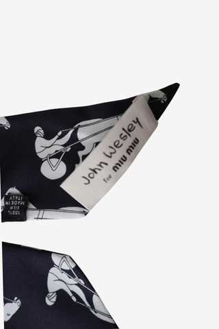 Miu Miu Silk Horse Twilly
