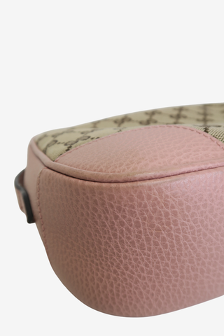 Gucci Bree GG Canvas Leather Crossbody Bag - Designer Handbags at The Find Luxury Resale - Vancouver, Canada