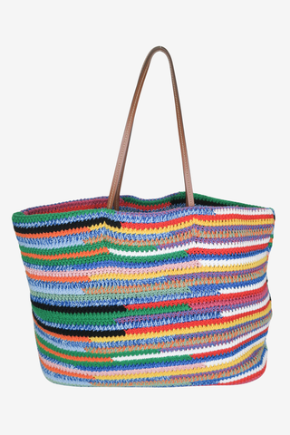 Miu Miu Multicolour Crochet Tote Bag - Designer Handbags at The Find Luxury Resale - Vancouver, Canada