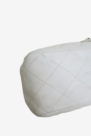 Chanel White Classic Flap Bag - Designer handbag at The Find Luxury Resale - Vancouver, Canada