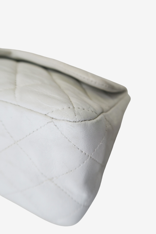 Chanel White Classic Flap Bag - Designer handbag at The Find Luxury Resale - Vancouver, Canada