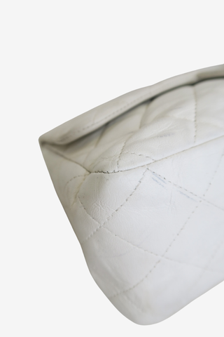 Chanel White Classic Flap Bag - Designer handbag at The Find Luxury Resale - Vancouver, Canada