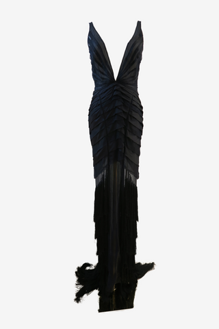 Gucci by Tom Ford Vintage Runway Silk Dress sz 42 - Designer Dress at The Find Luxury Resale - Vancouver, Canada