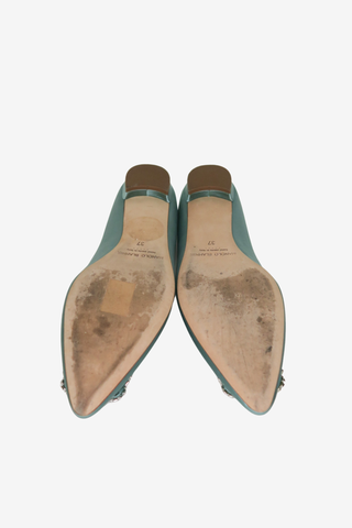 Manolo Blahnik Hangisi Flats sz 37 - Designer pumps at The Find Luxury Resale - Vancouver, Canada